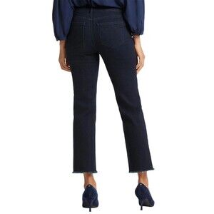 NWT NYDJ Petite Marilyn Straight Ankle Jeans Dark Wash Women's 8P $134 Retail